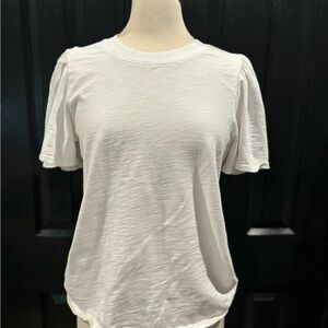 NATION White Puff Sleeve Women's Top